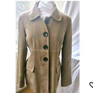Gap Round Collar Single Breasted Pea Coat in Camel Women’s Size M Great Cond